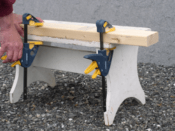 clamping 2x4 to workstep