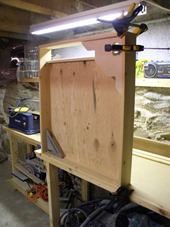 the box is made of cedar boards with quarter-inch plywood back the box is made of cedar boards with quarter-inch plywood back